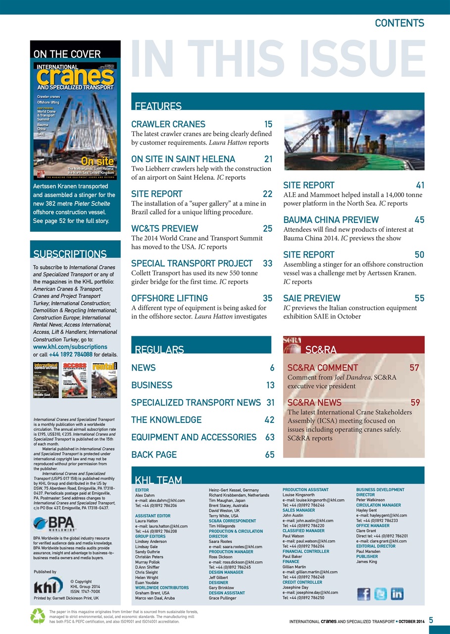 Int. Cranes and Specialized Transp Preview Pages