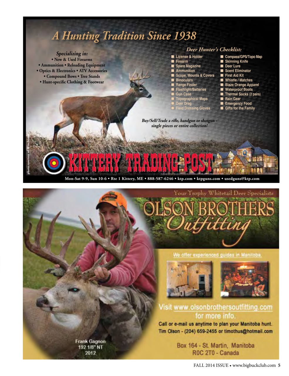 Northeast Big Bucks Preview Pages