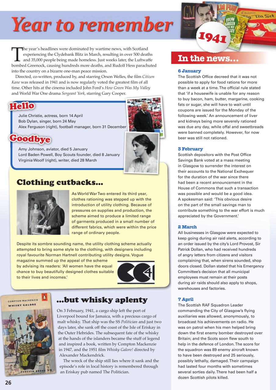 Scottish Memories Preview Pages