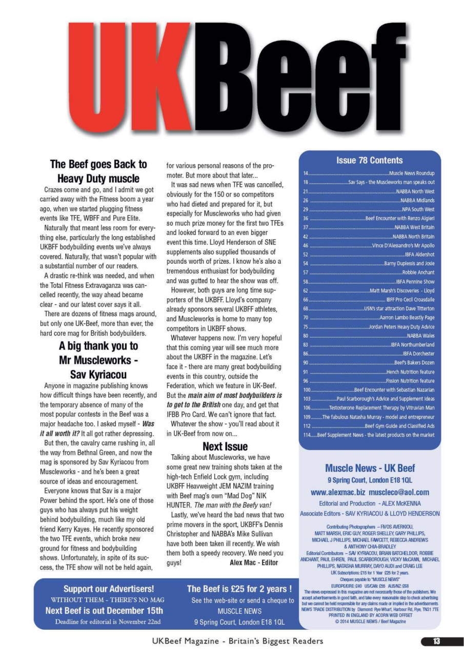 UK Beef Magazine Preview Pages