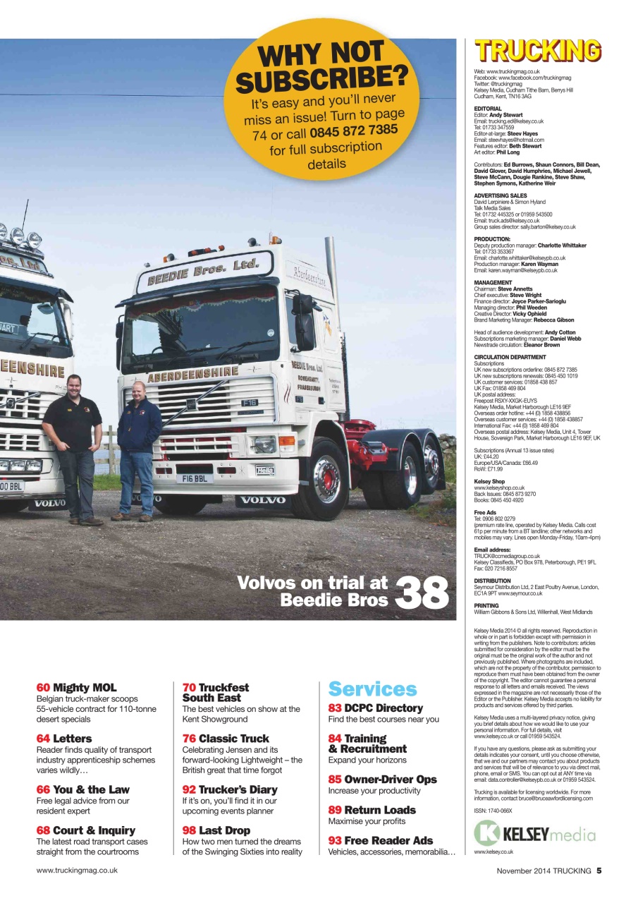 Trucking Magazine Preview Pages