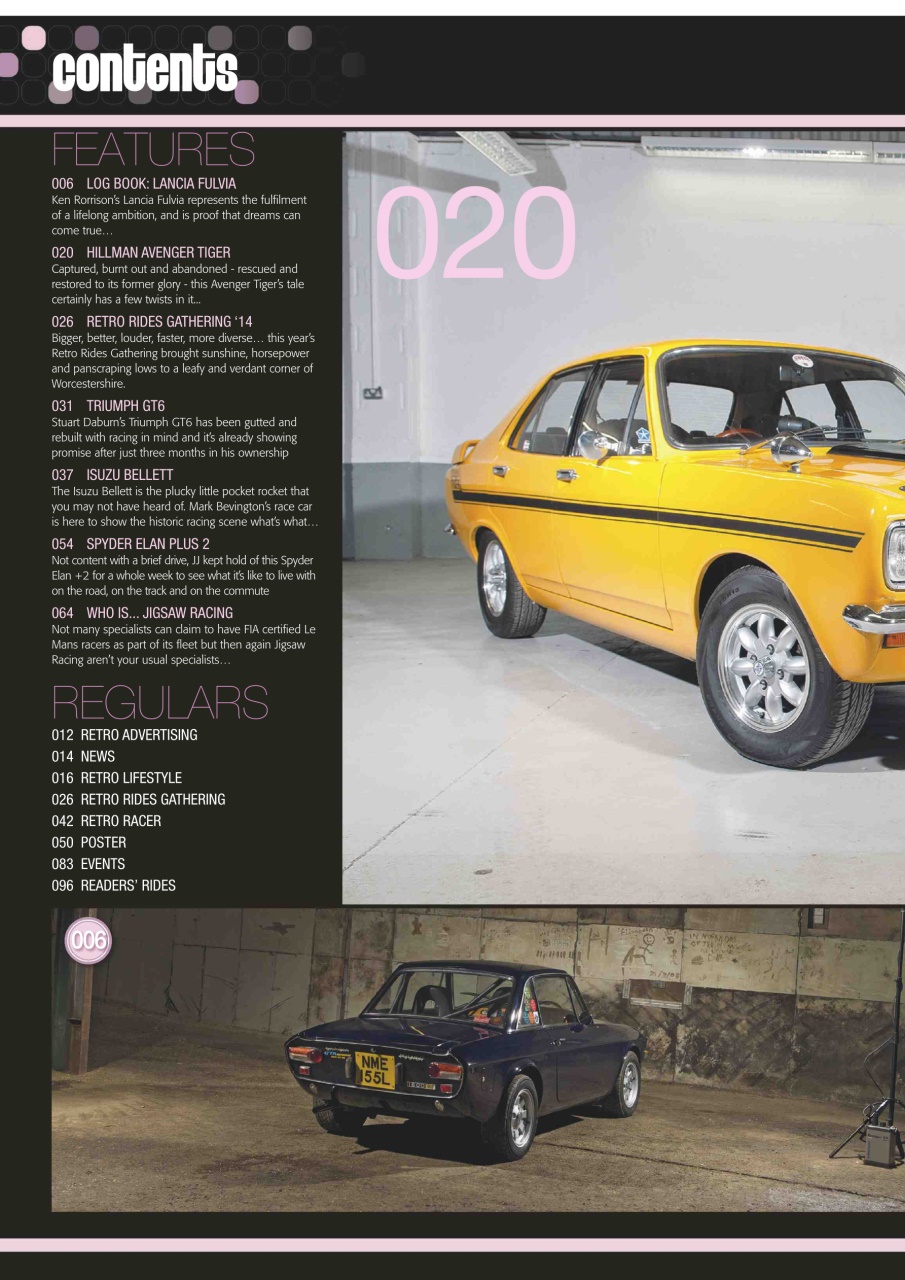 Retro Cars Preview Pages