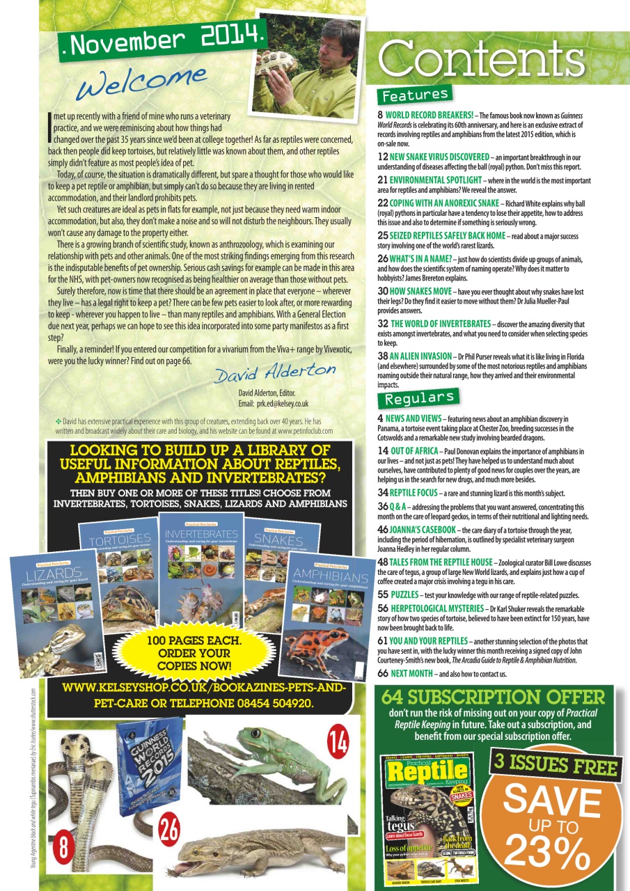 Practical Reptile Keeping Preview Pages