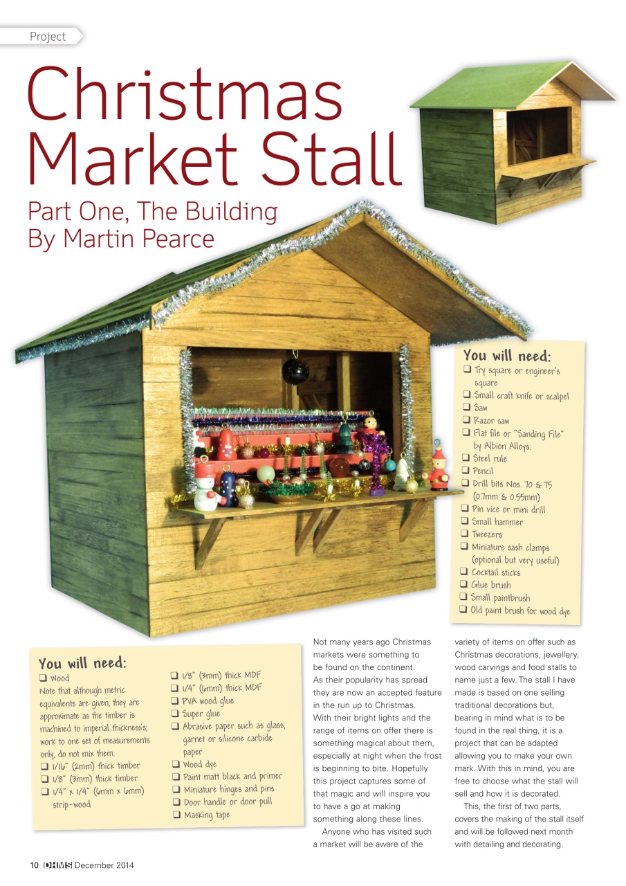 Dolls House and Miniature Scene Preview Pages