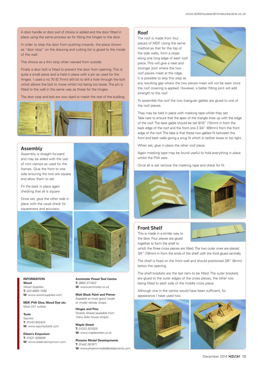 Dolls House and Miniature Scene Preview Pages