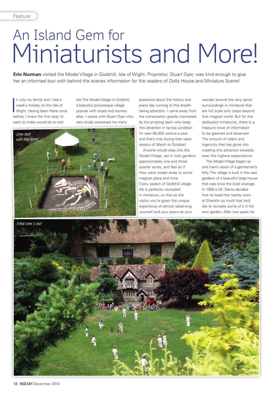 Dolls House and Miniature Scene Preview Pages