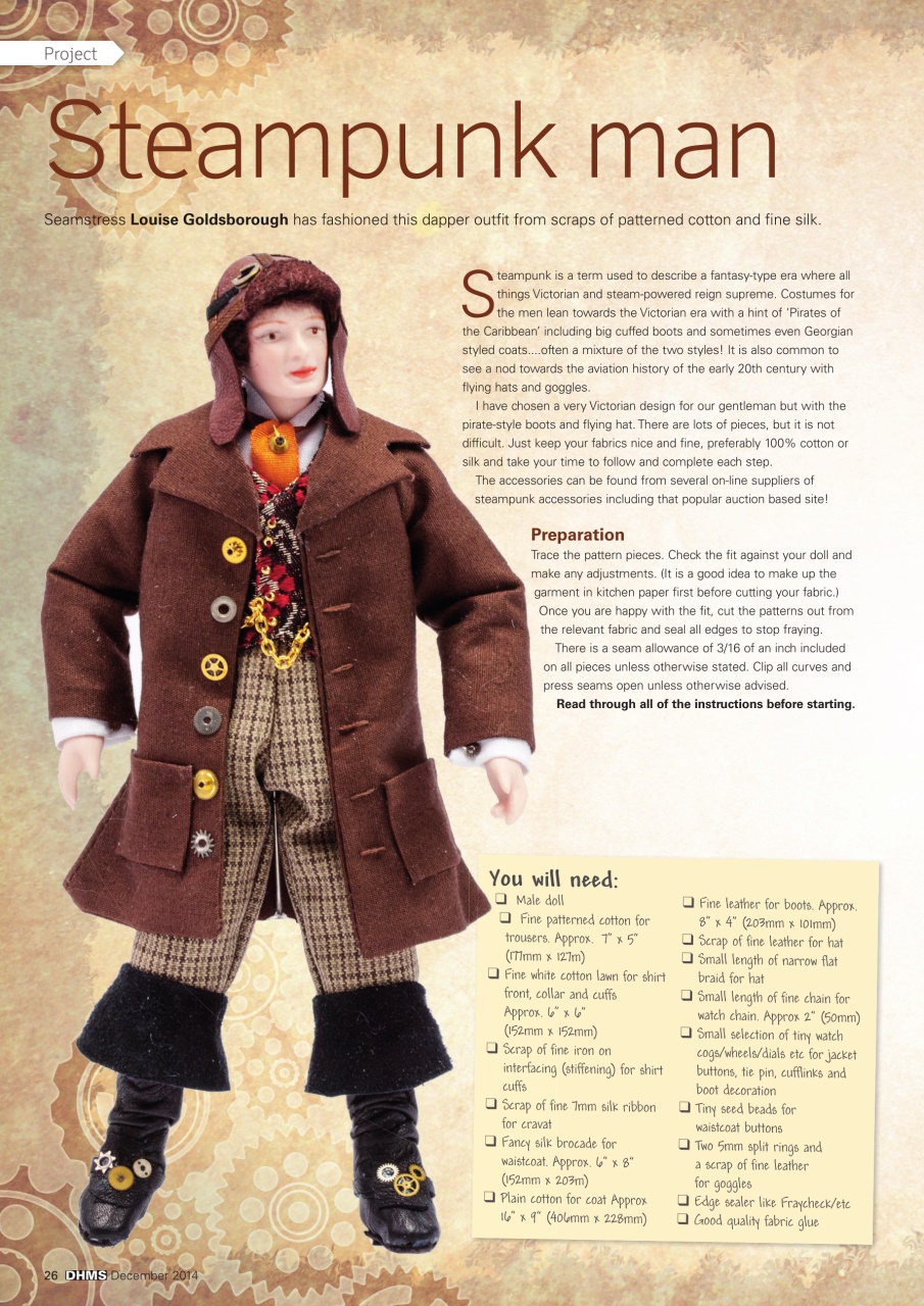 Dolls House and Miniature Scene Preview Pages