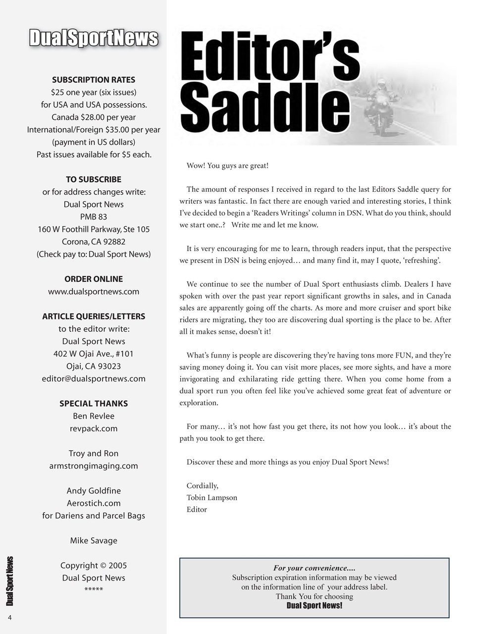 Adventure Motorcycle Preview Pages