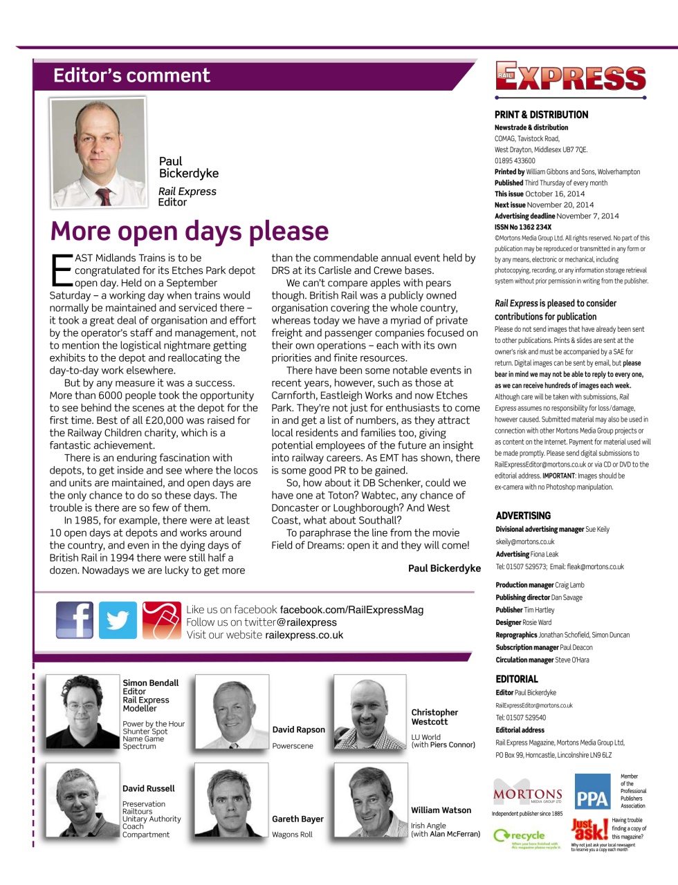 Rail Express Preview Pages