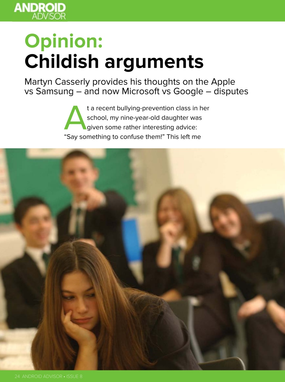 Android Advisor Preview Pages