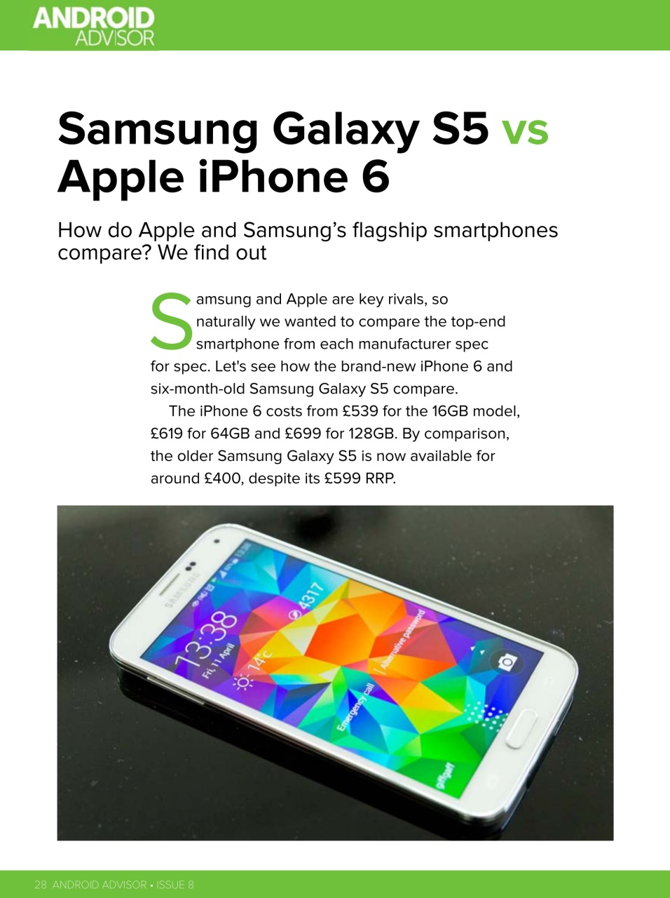 Android Advisor Preview Pages