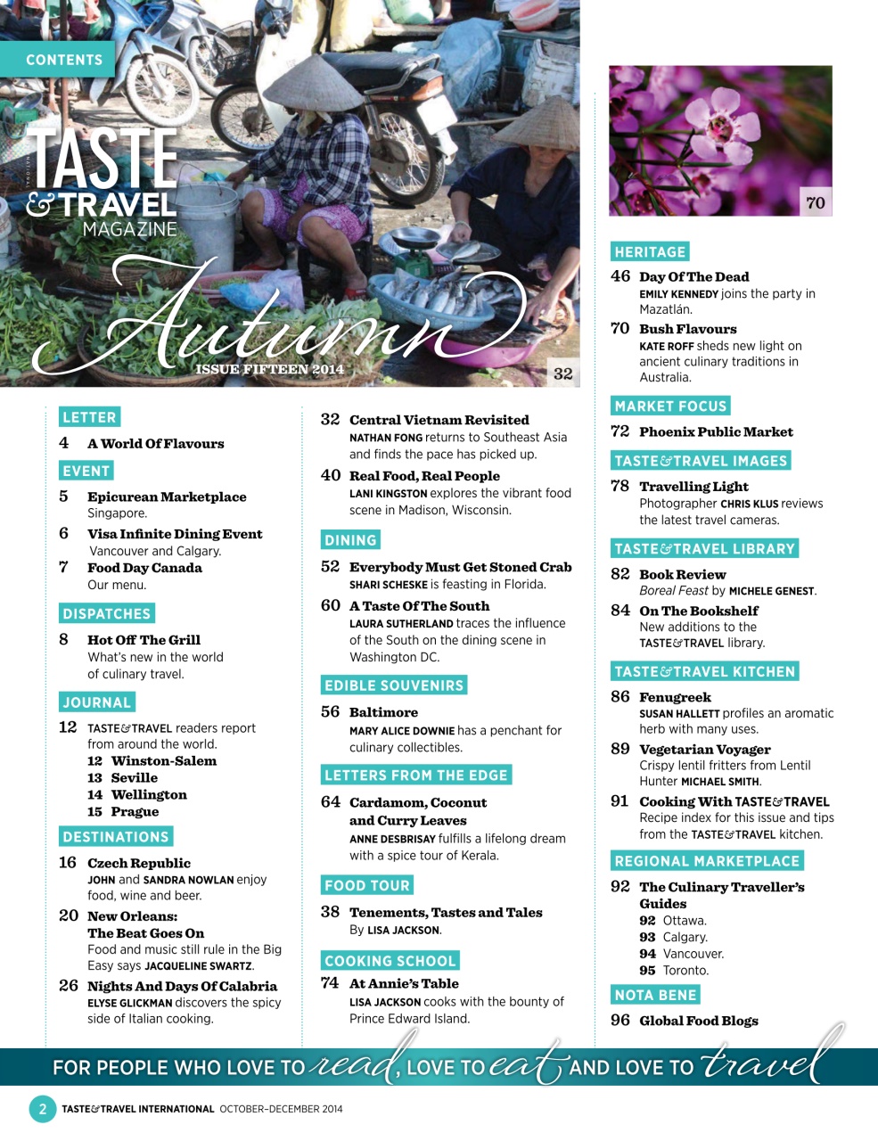 Taste & Travel International Preview Pages