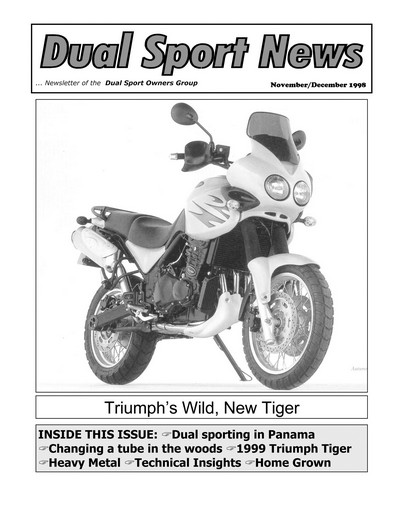 Adventure Motorcycle issue November-December 1998