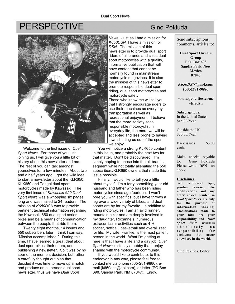 Adventure Motorcycle Preview Pages