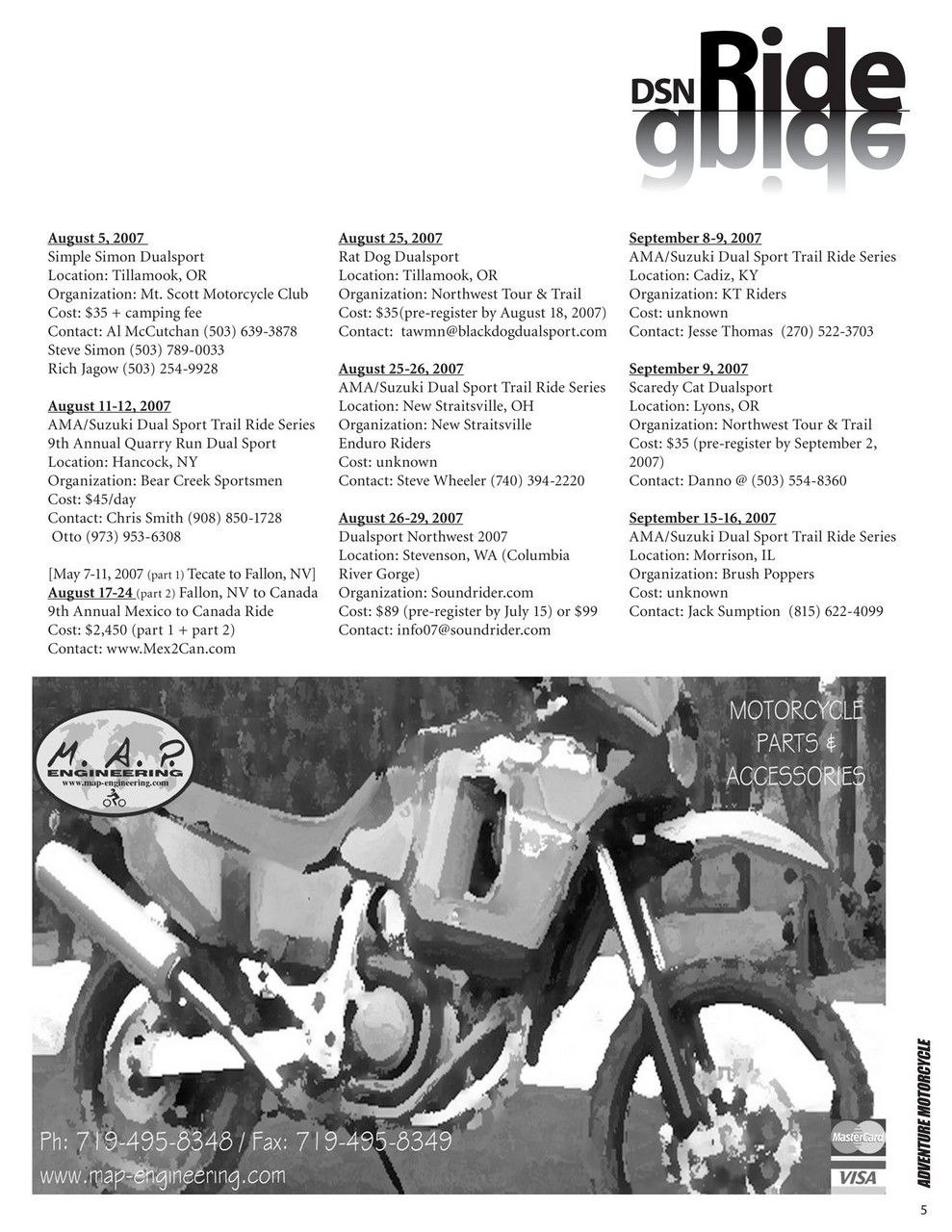 Adventure Motorcycle Preview Pages