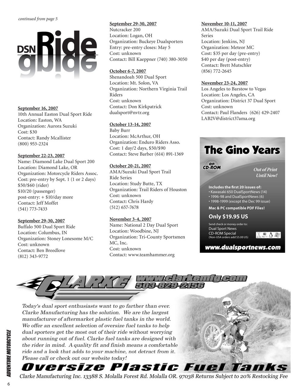 Adventure Motorcycle Preview Pages