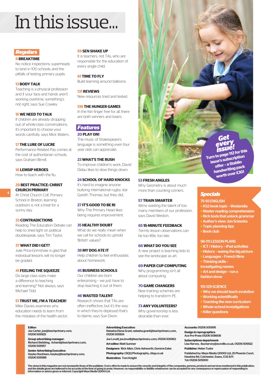 Teach Primary Preview Pages