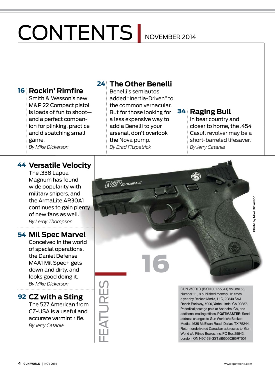 Gun World Preview Pages