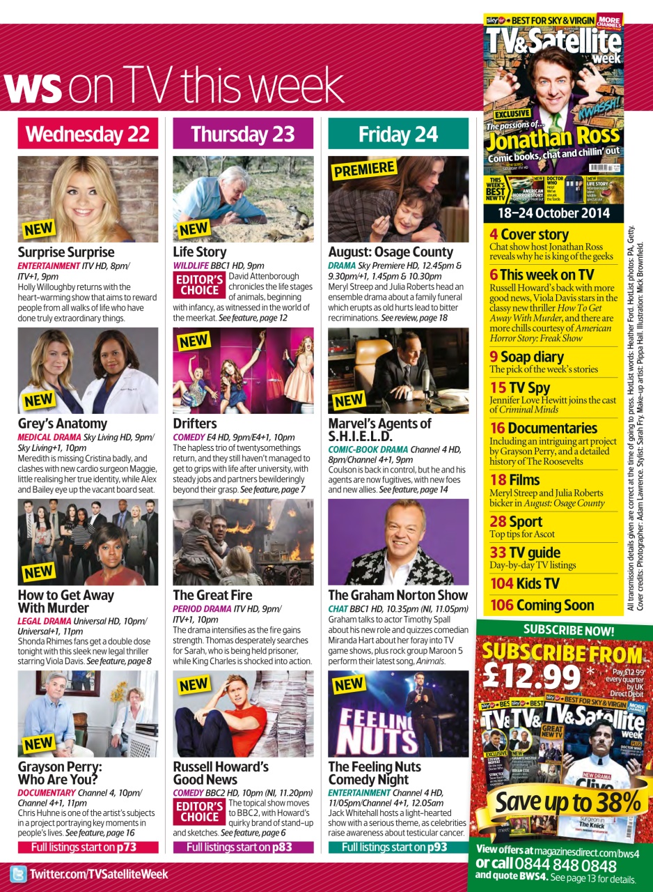 TV & Satellite Week Preview Pages