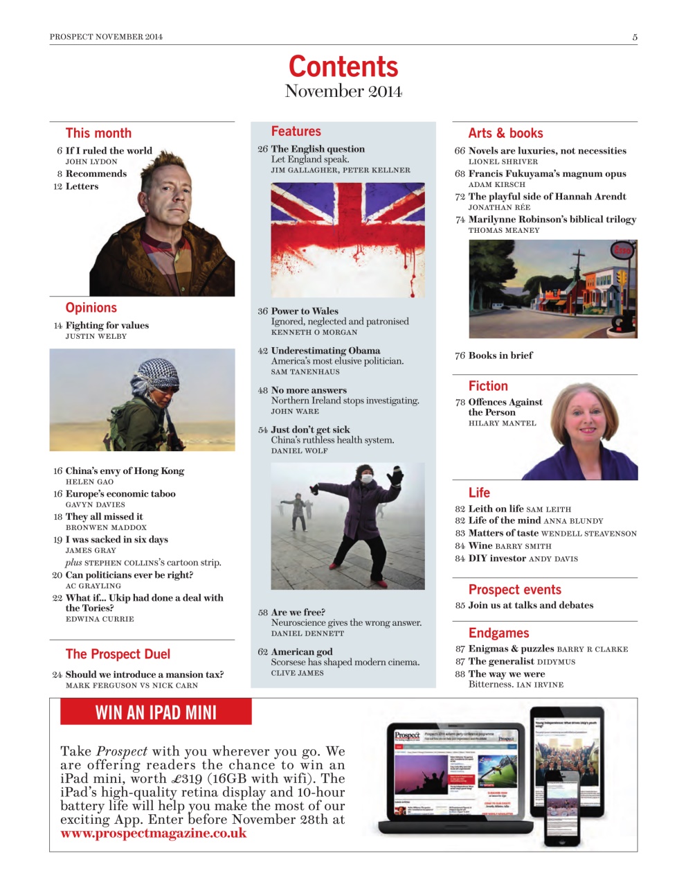 Prospect Magazine Preview Pages