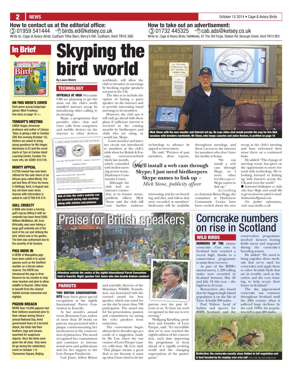 Cage & Aviary Birds Preview Pages