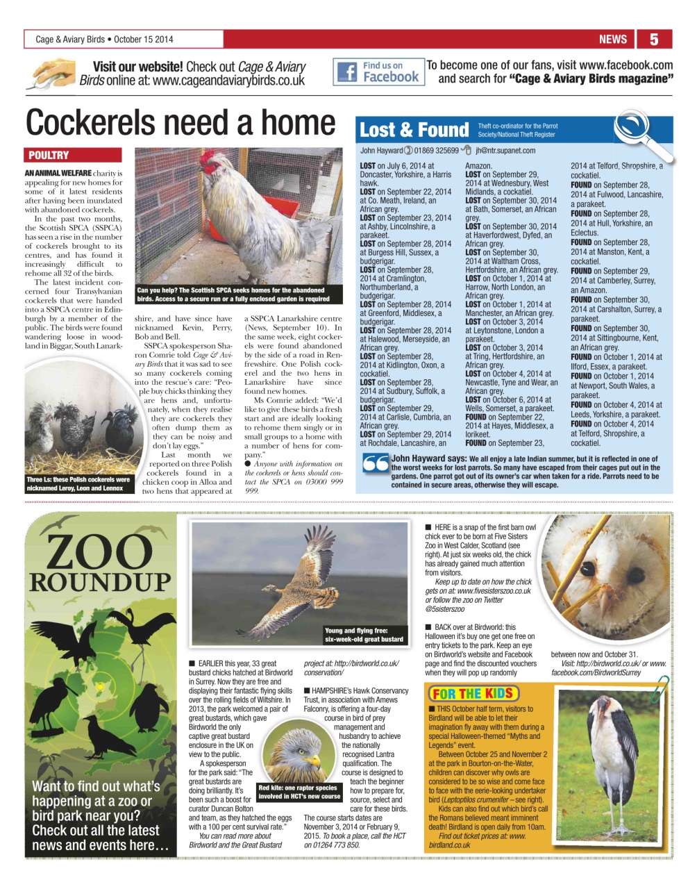 Cage & Aviary Birds Preview Pages