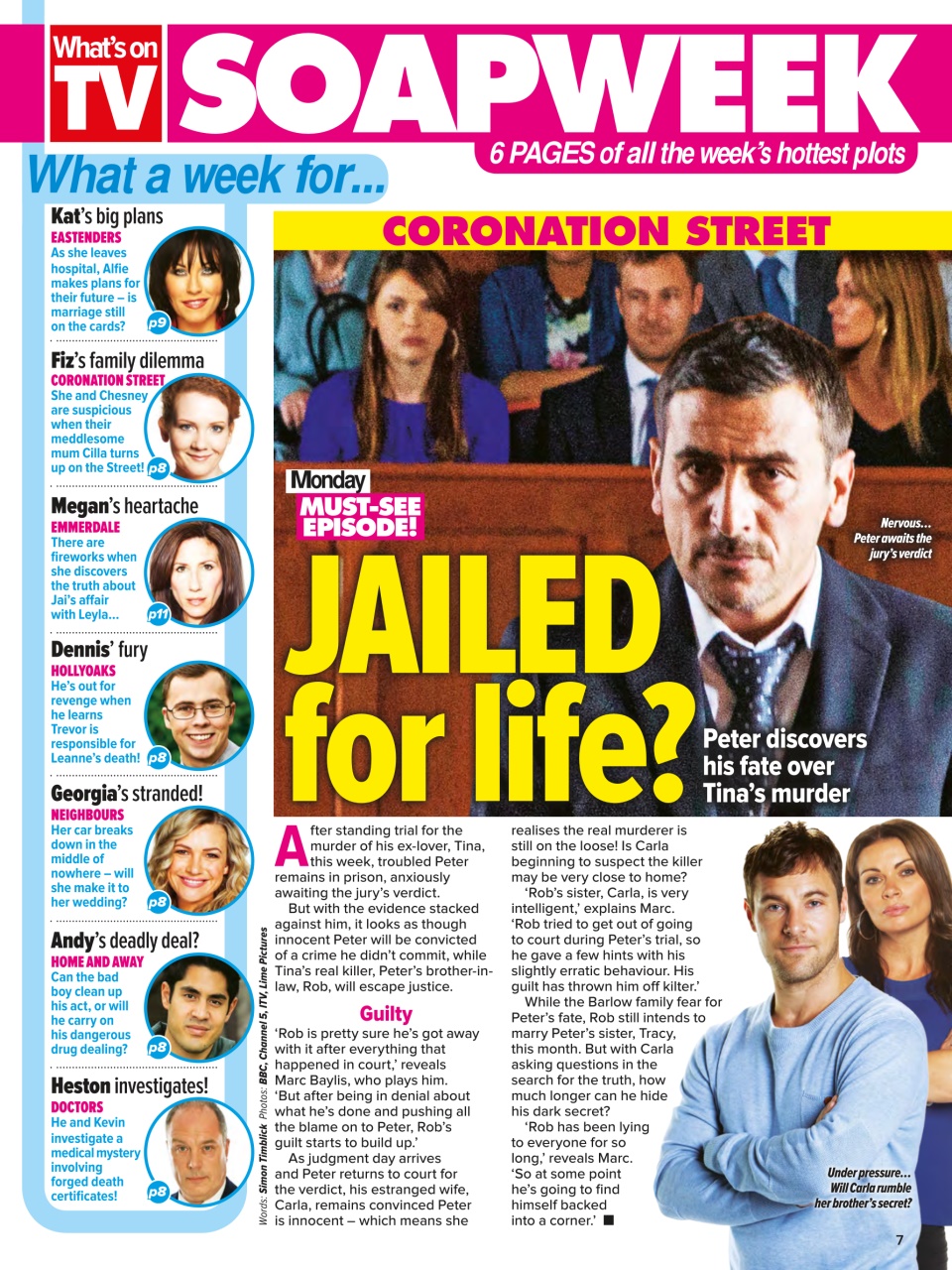 What's on TV Preview Pages