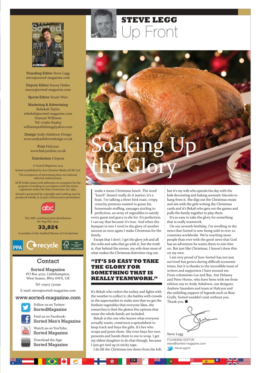 Sorted Magazine – The men's mag with morals Preview Pages