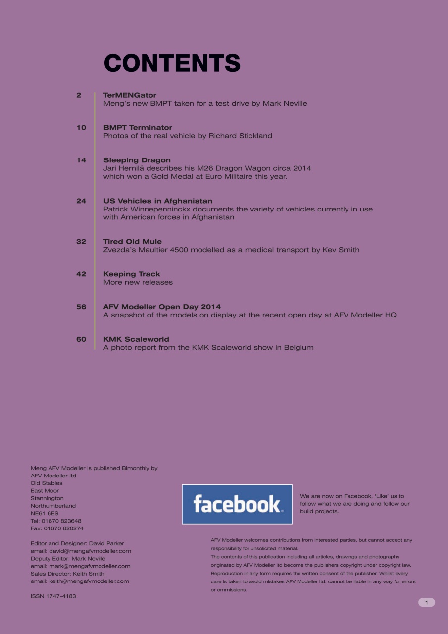 Meng AFV Modeller Preview Pages