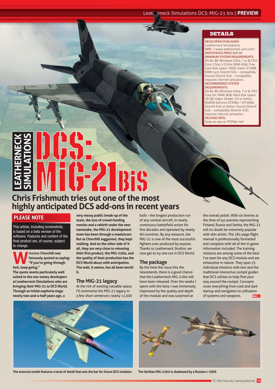 PC Pilot Preview Pages