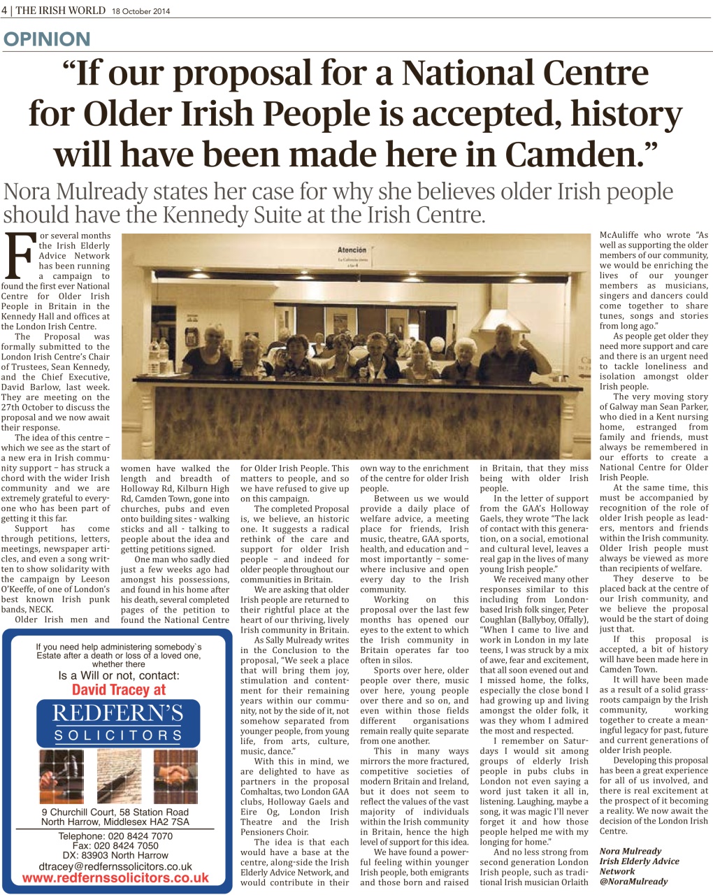 Irish World Preview Pages