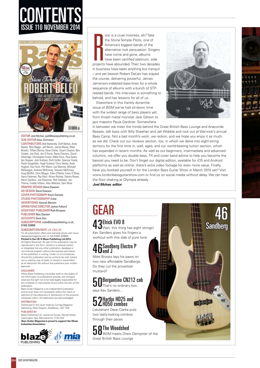 Bass Player UK Preview Pages