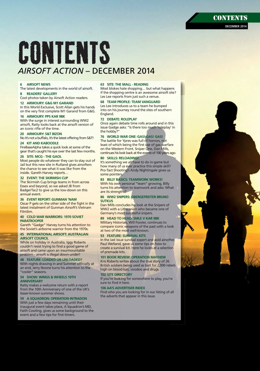 Airsoft Action Preview Pages