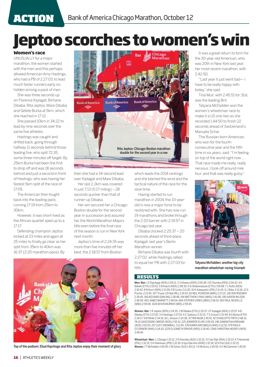 AW – Athletics Weekly Magazine Preview Pages