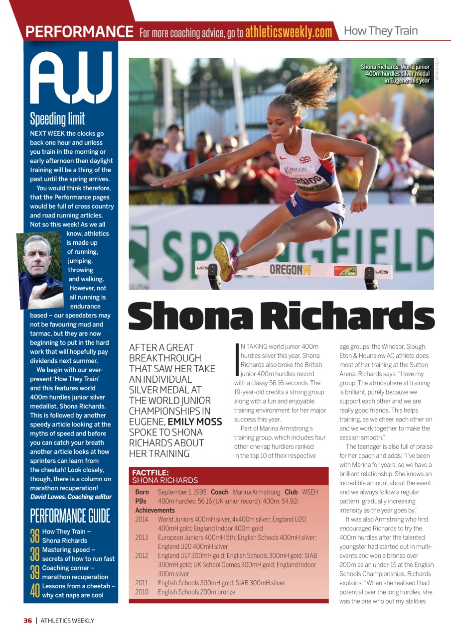 AW – Athletics Weekly Magazine Preview Pages