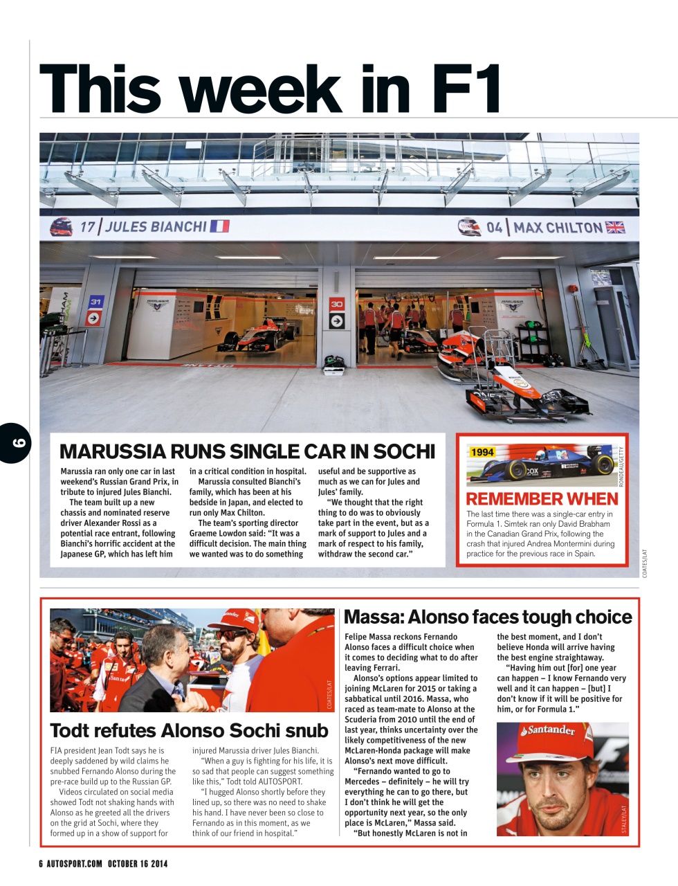 Autosport Preview Pages
