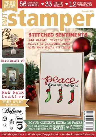 Craft Stamper issue December 2014