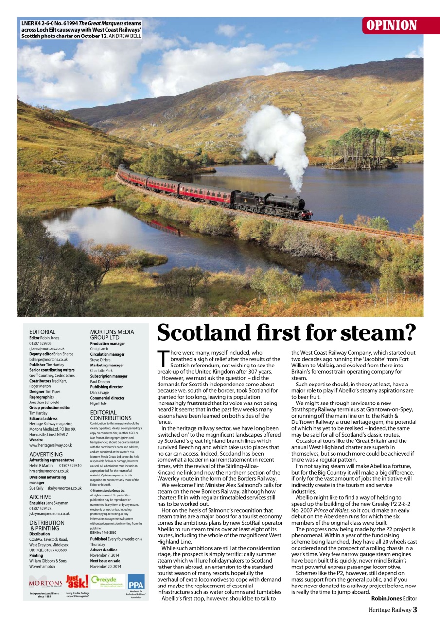Heritage Railway Preview Pages