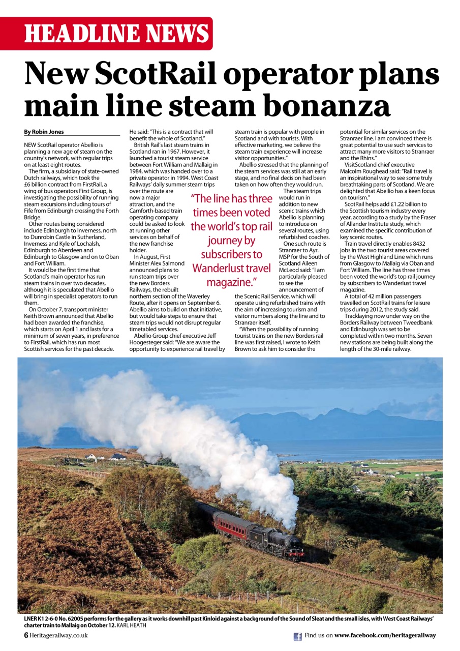 Heritage Railway Preview Pages