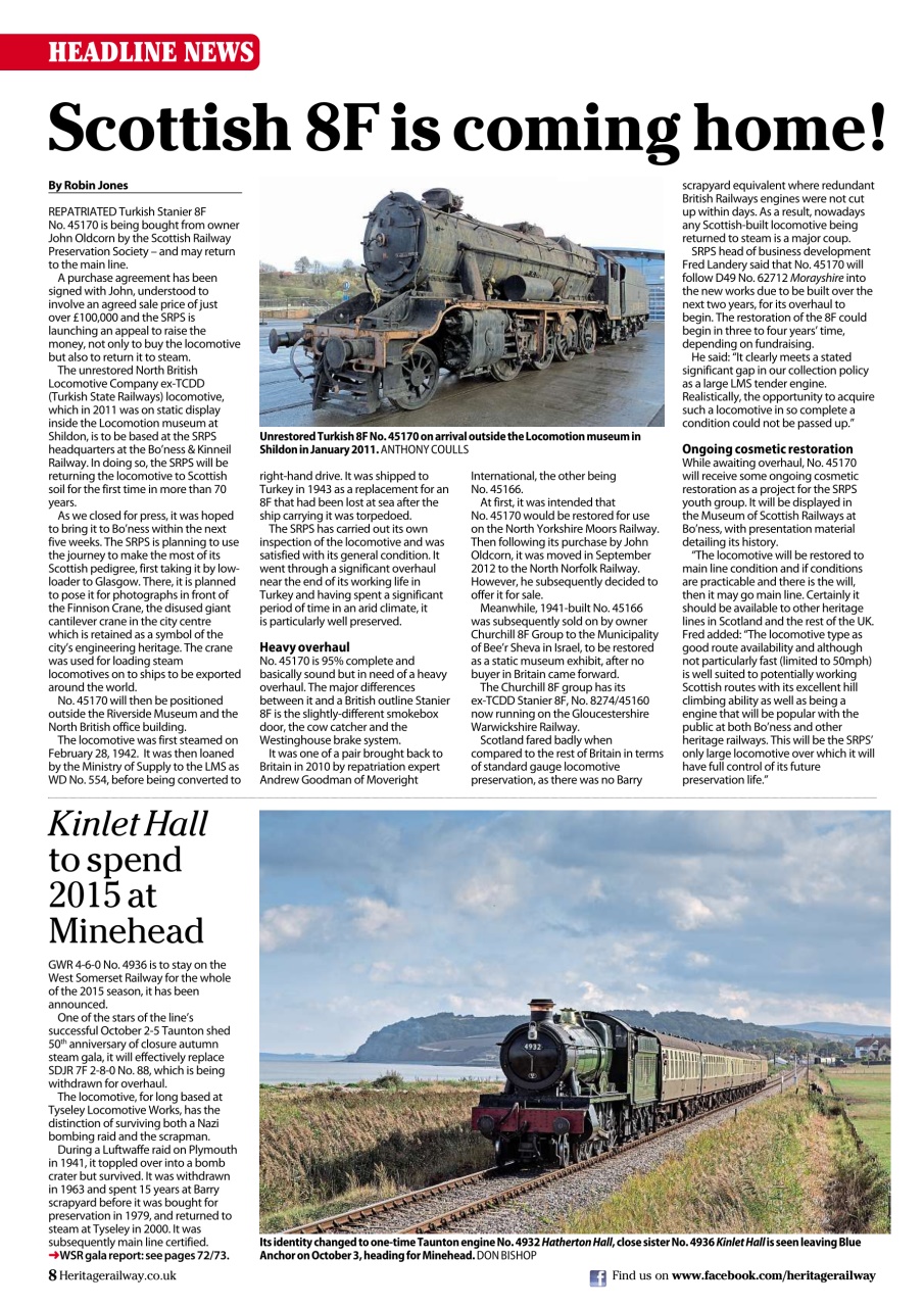 Heritage Railway Preview Pages