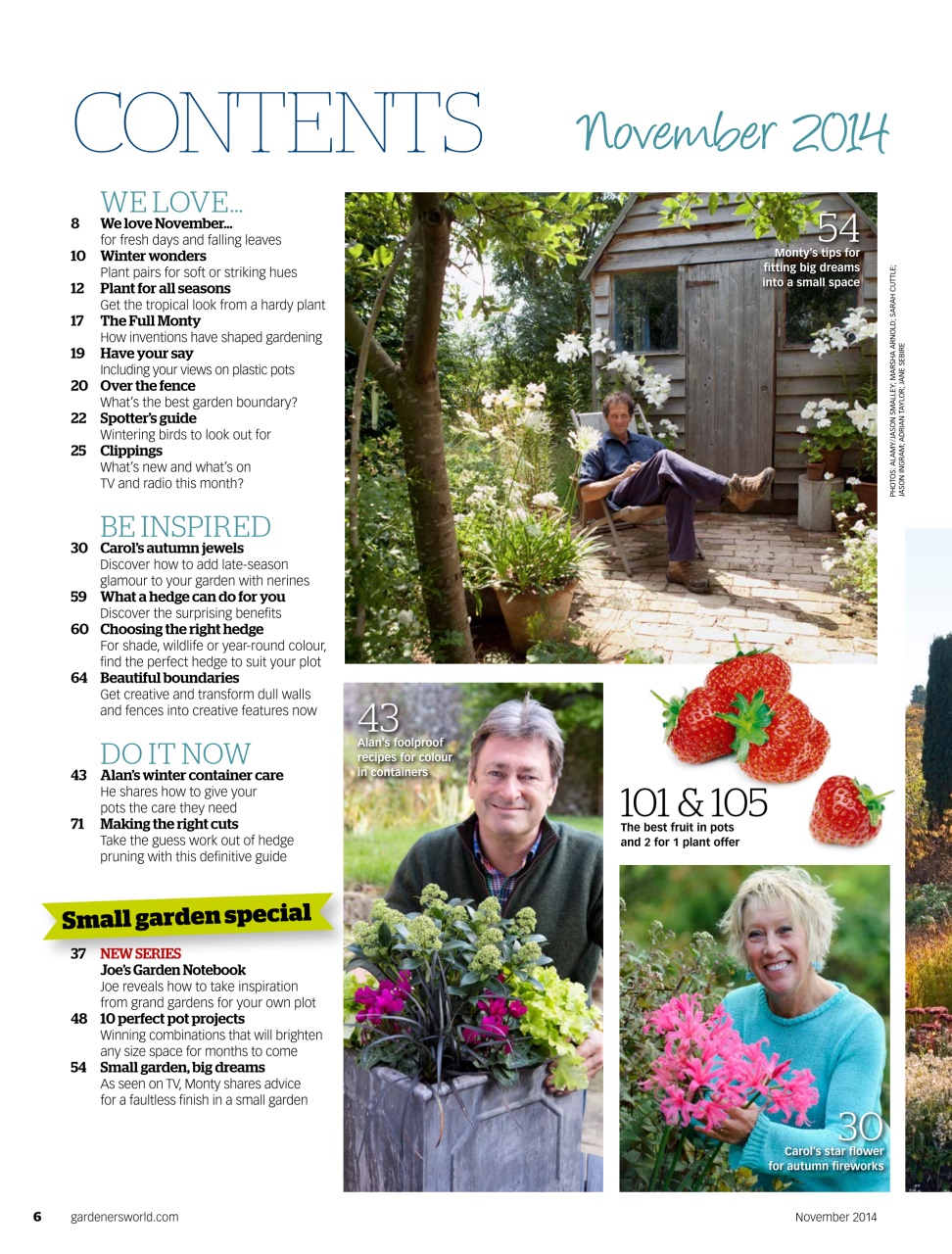 BBC Gardeners’ World Magazine Preview Pages