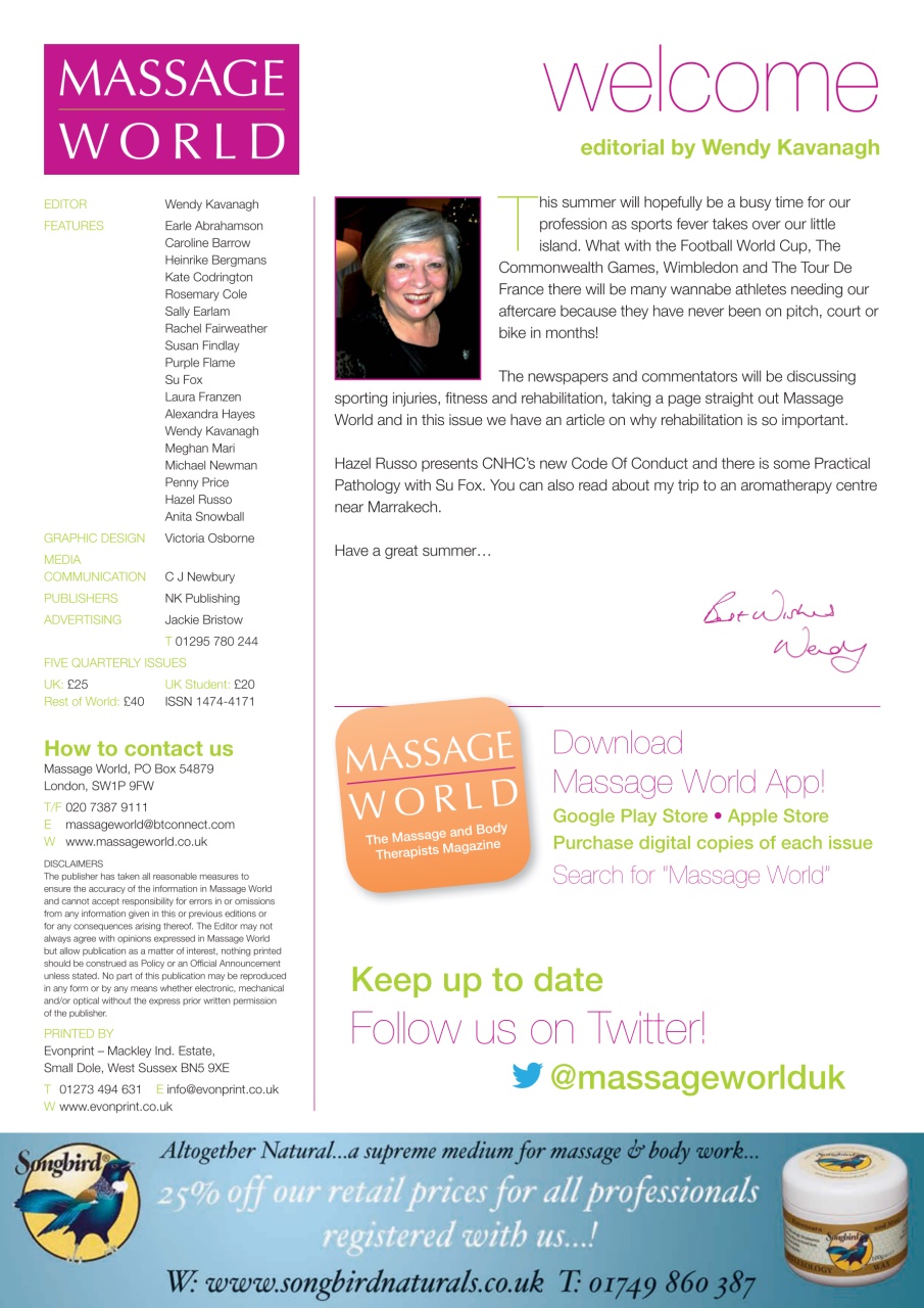 Massage World Preview Pages