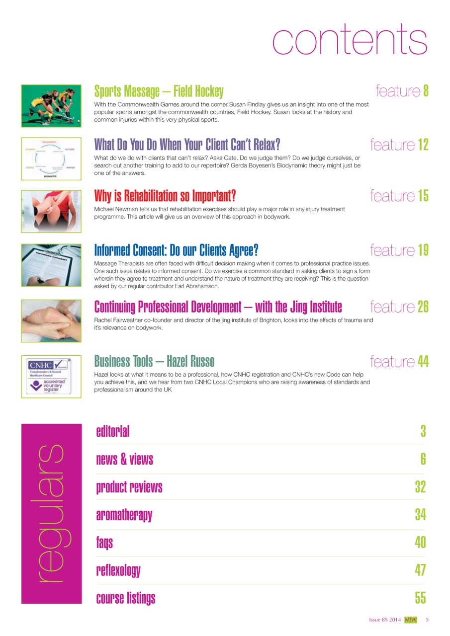 Massage World Preview Pages
