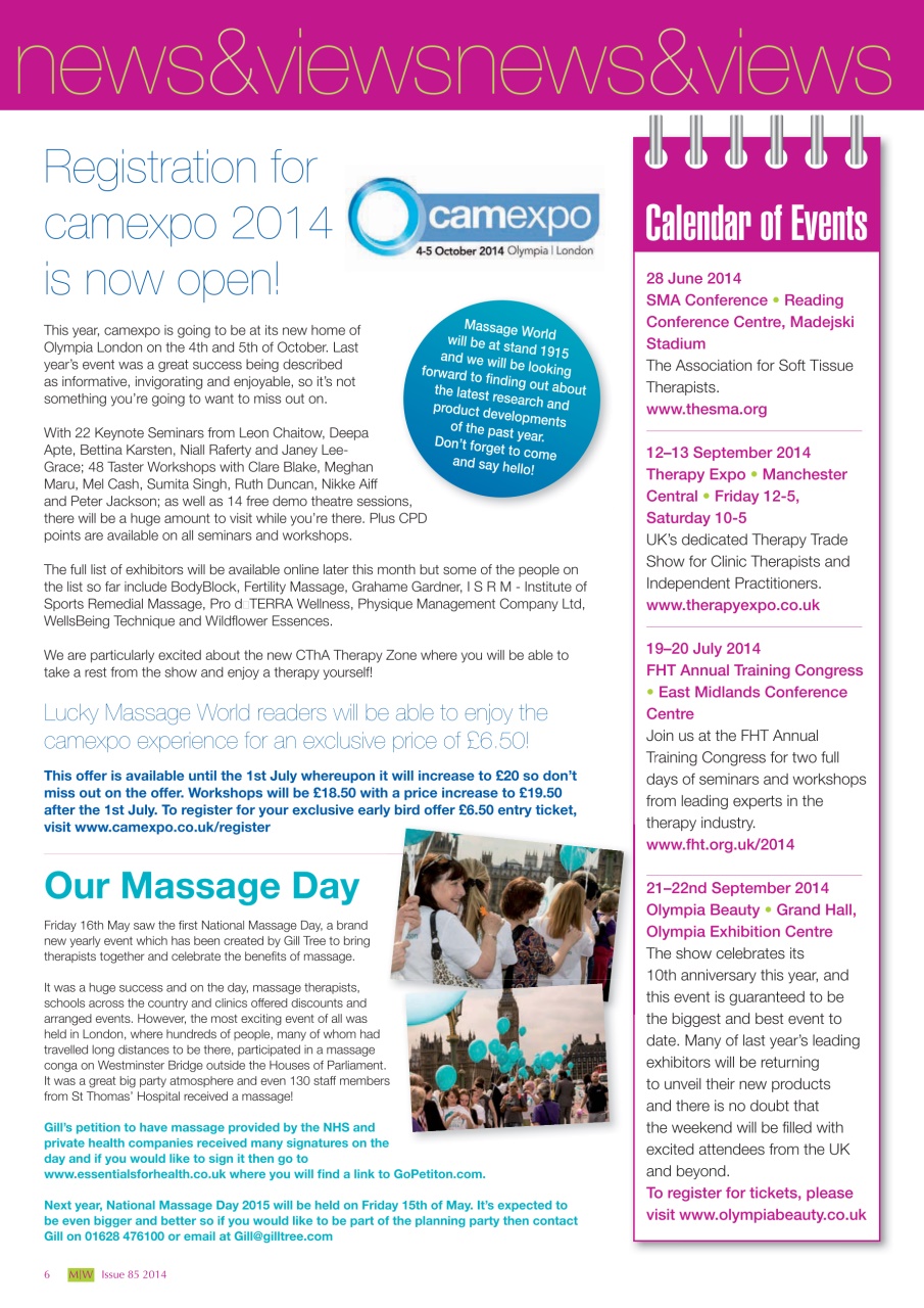 Massage World Preview Pages