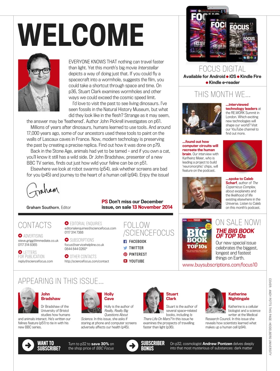 BBC Science Focus Magazine Preview Pages