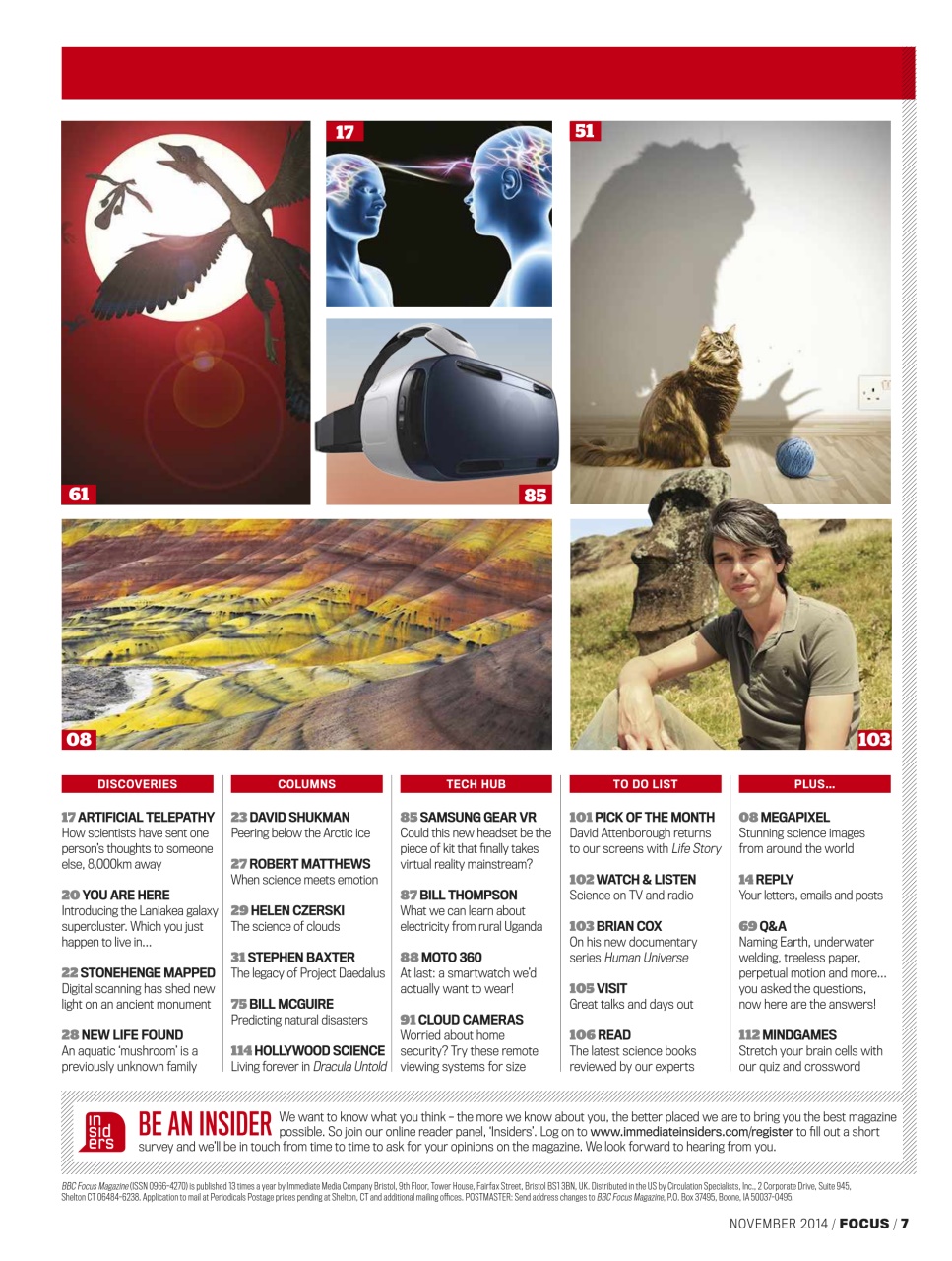 BBC Science Focus Magazine Preview Pages