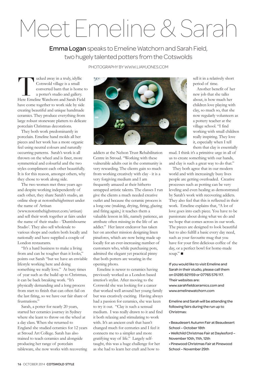 Cotswold Style Preview Pages