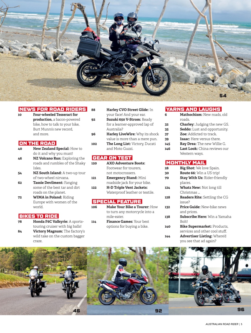 Australian Road Rider Preview Pages
