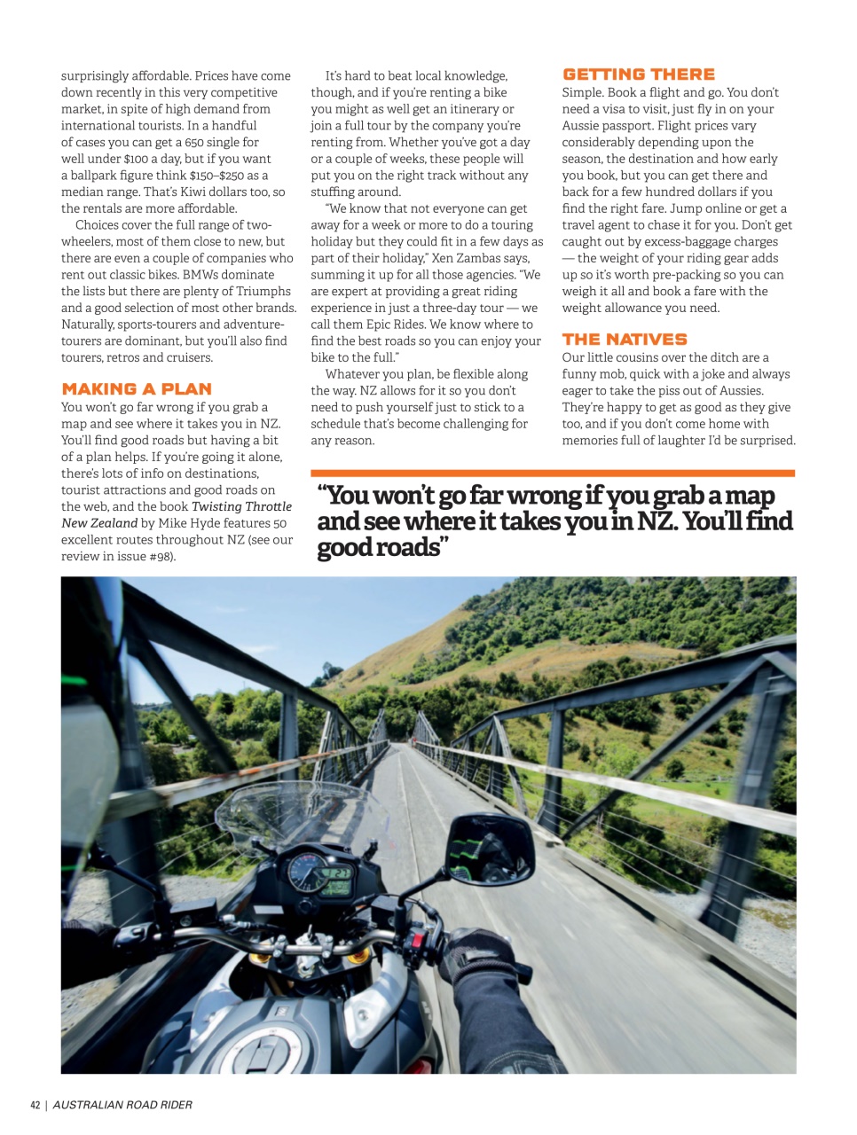 Australian Road Rider Preview Pages