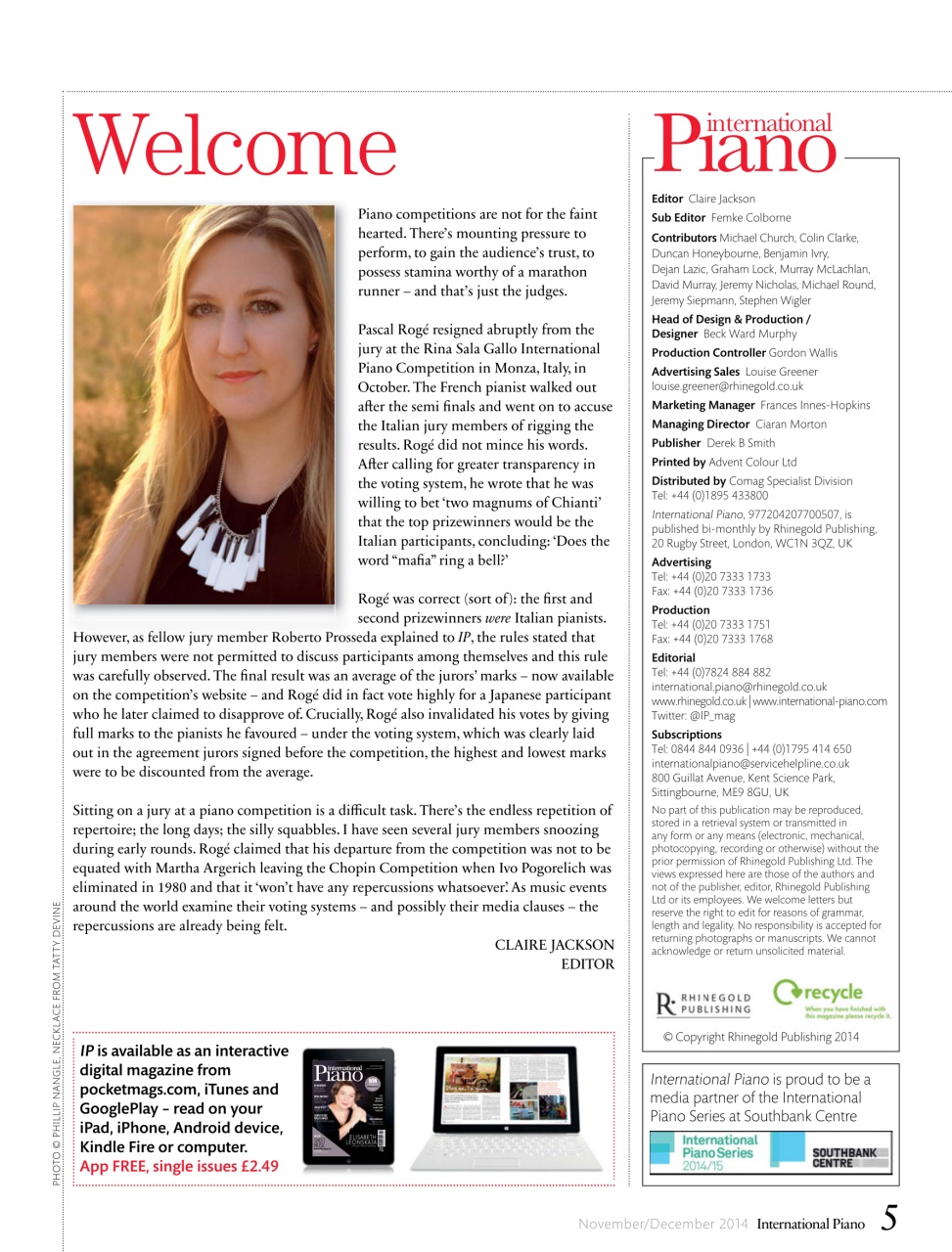 International Piano Preview Pages